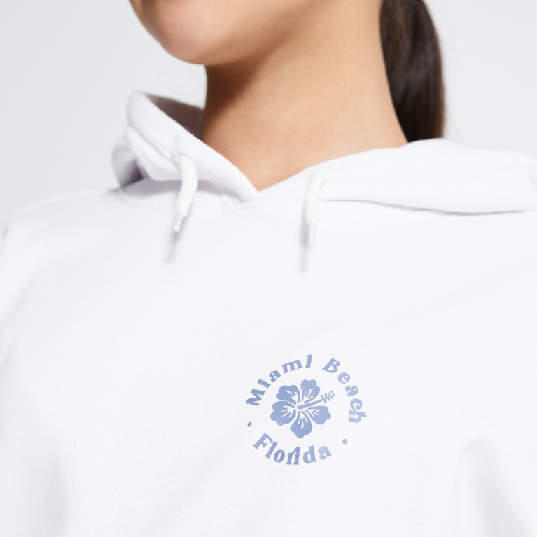 Printed hoodie "Smilla" White